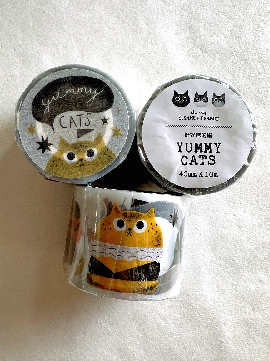 The Cats Sesame & Peanut - Yummy Cats PET tape SAMPLES