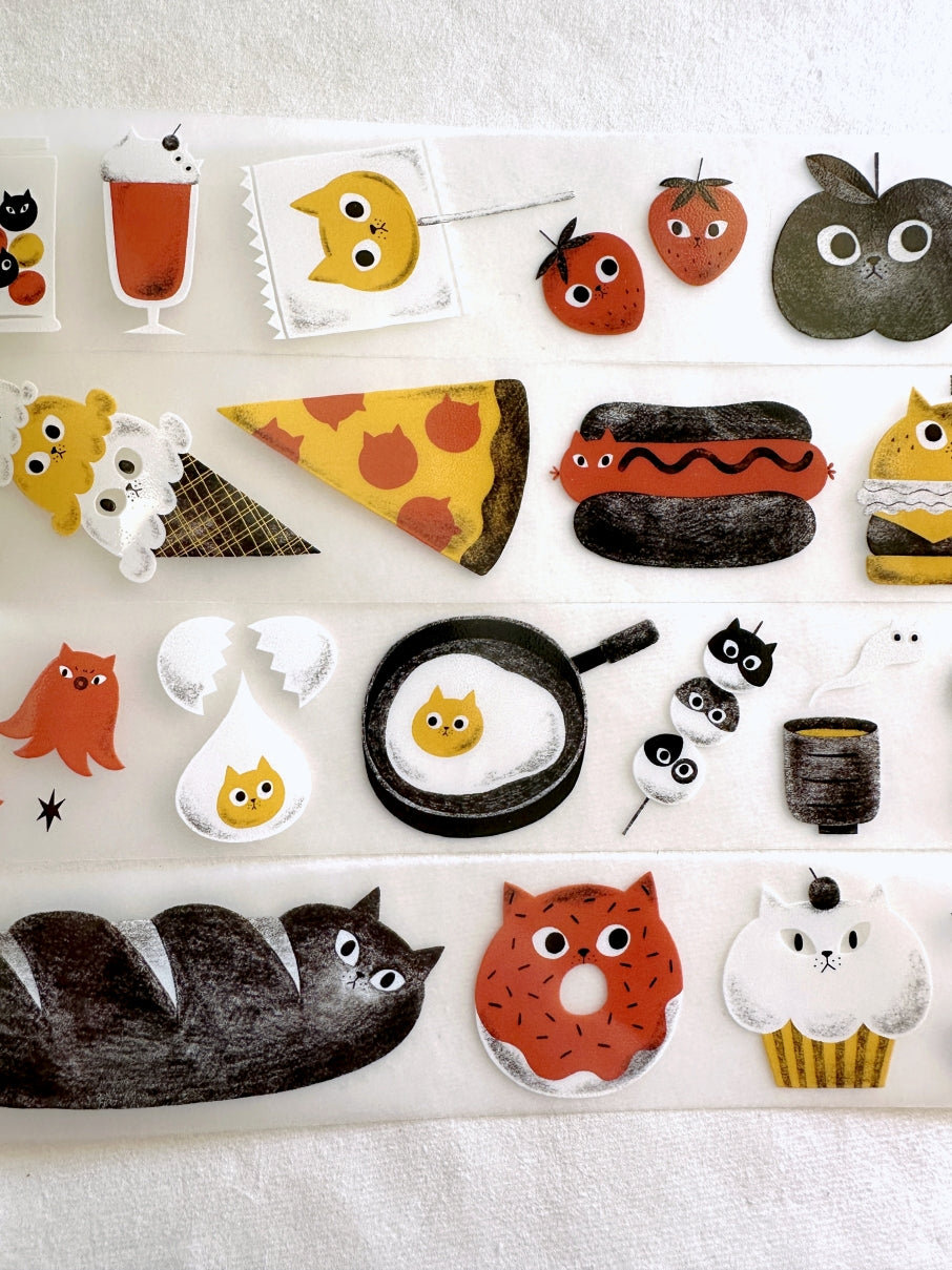 The Cats Sesame & Peanut - Yummy Cats PET tape SAMPLES