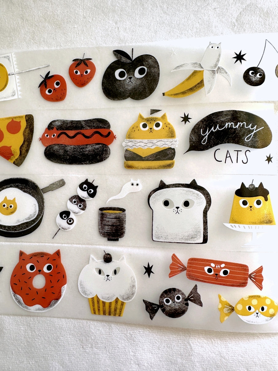 The Cats Sesame & Peanut - Yummy Cats PET tape SAMPLES