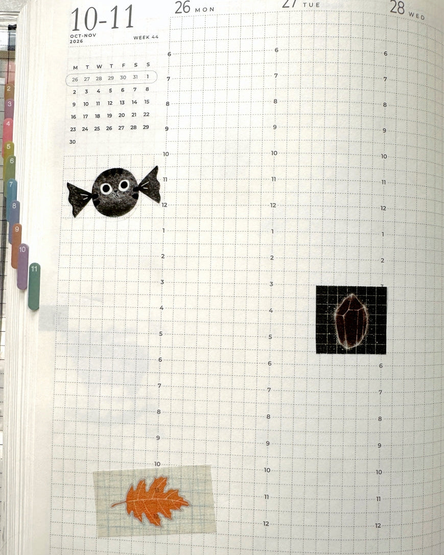 Blue Semicircle - Oak and Acorn washi tape SAMPLES