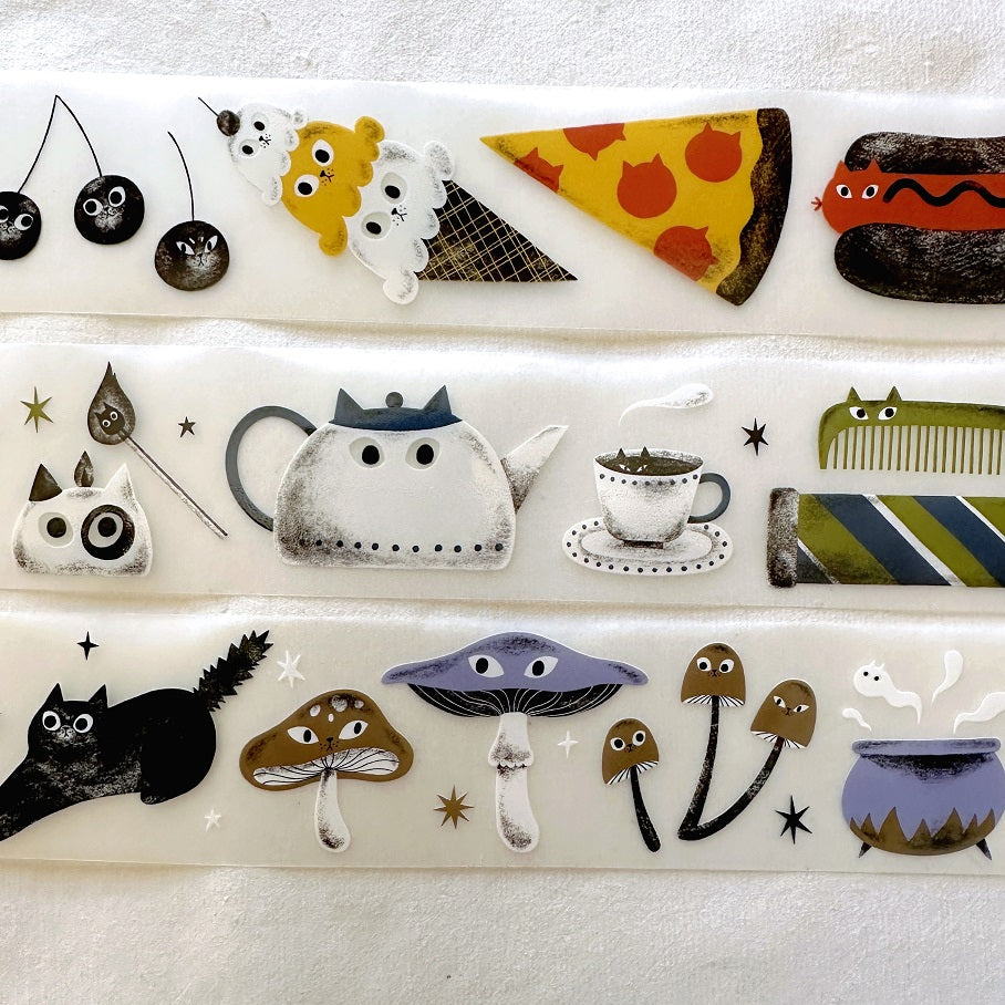 The Cats Sesame & Peanut - Cats Everywhere PET tape SAMPLES
