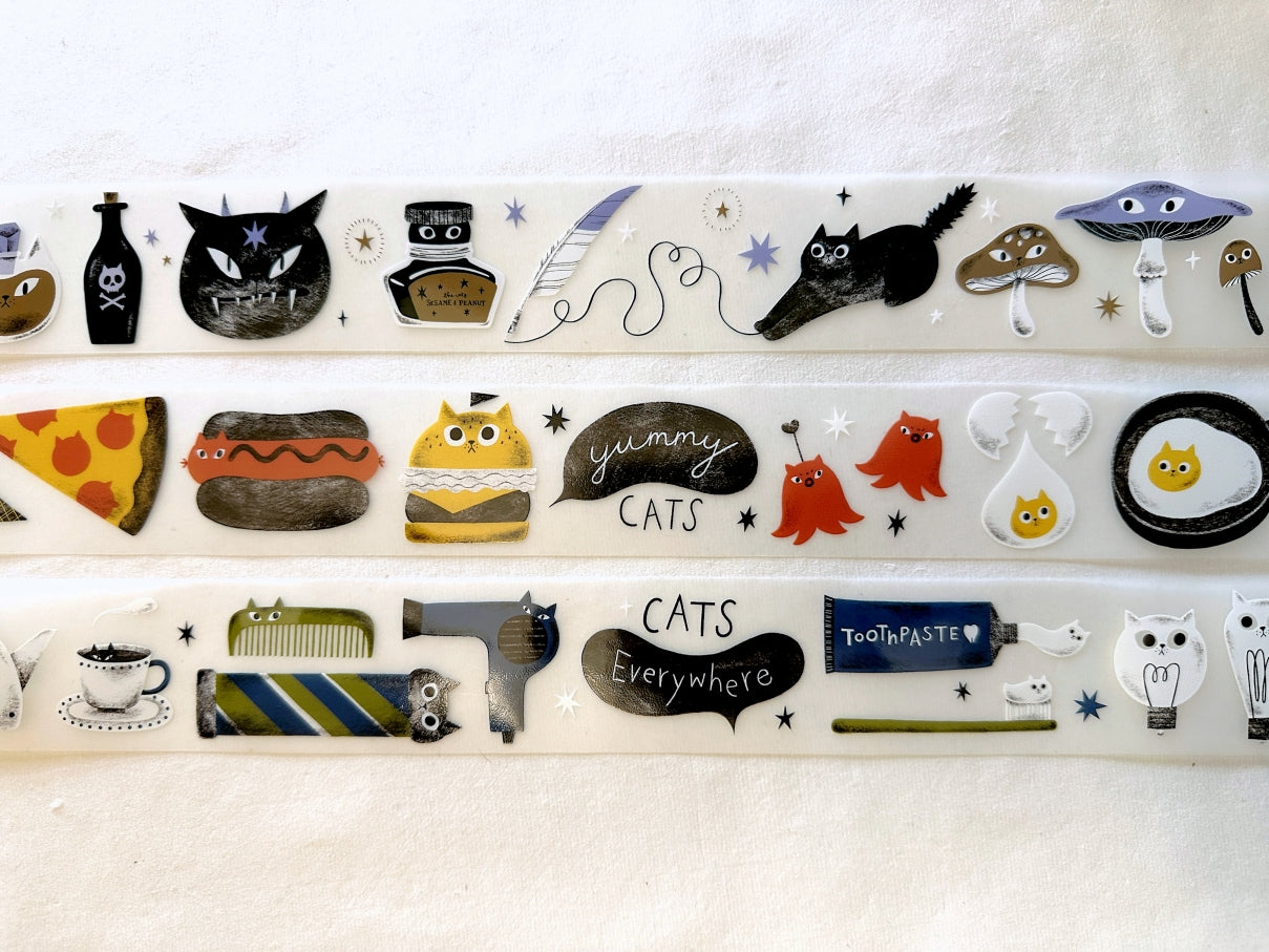 The Cats Sesame & Peanut - Yummy Cats PET tape SAMPLES