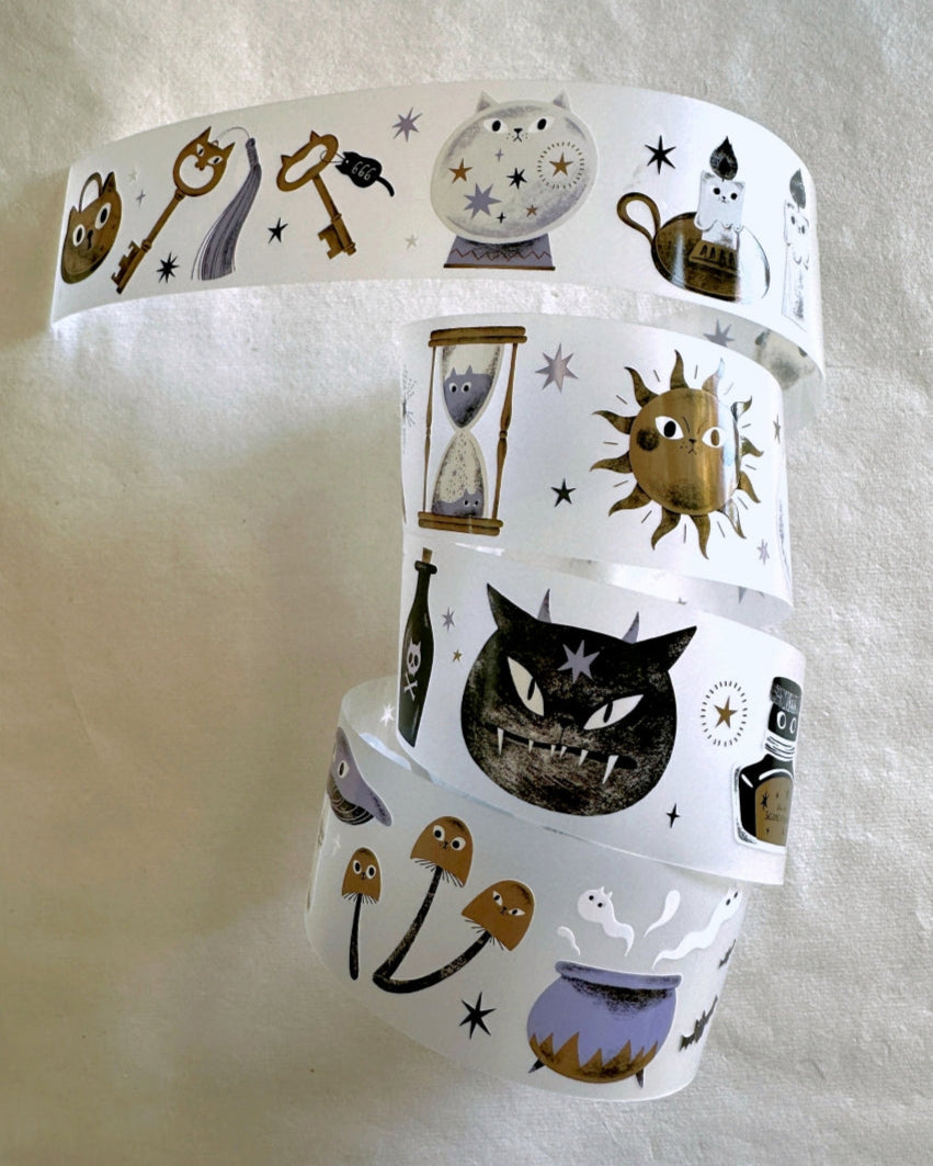 The Cats Sesame & Peanut - Cats in Magic House PET tape SAMPLES