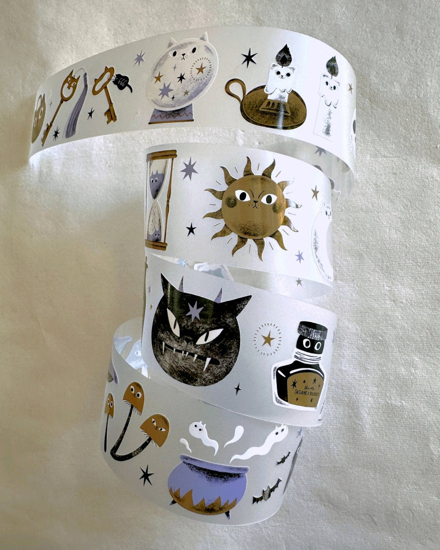 The Cats Sesame & Peanut - Cats in Magic House PET tape SAMPLES