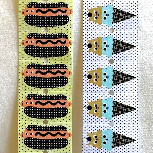 The Cats Sesame & Peanut - Hot Cat / Ice Cat label sticker roll SAMPLES