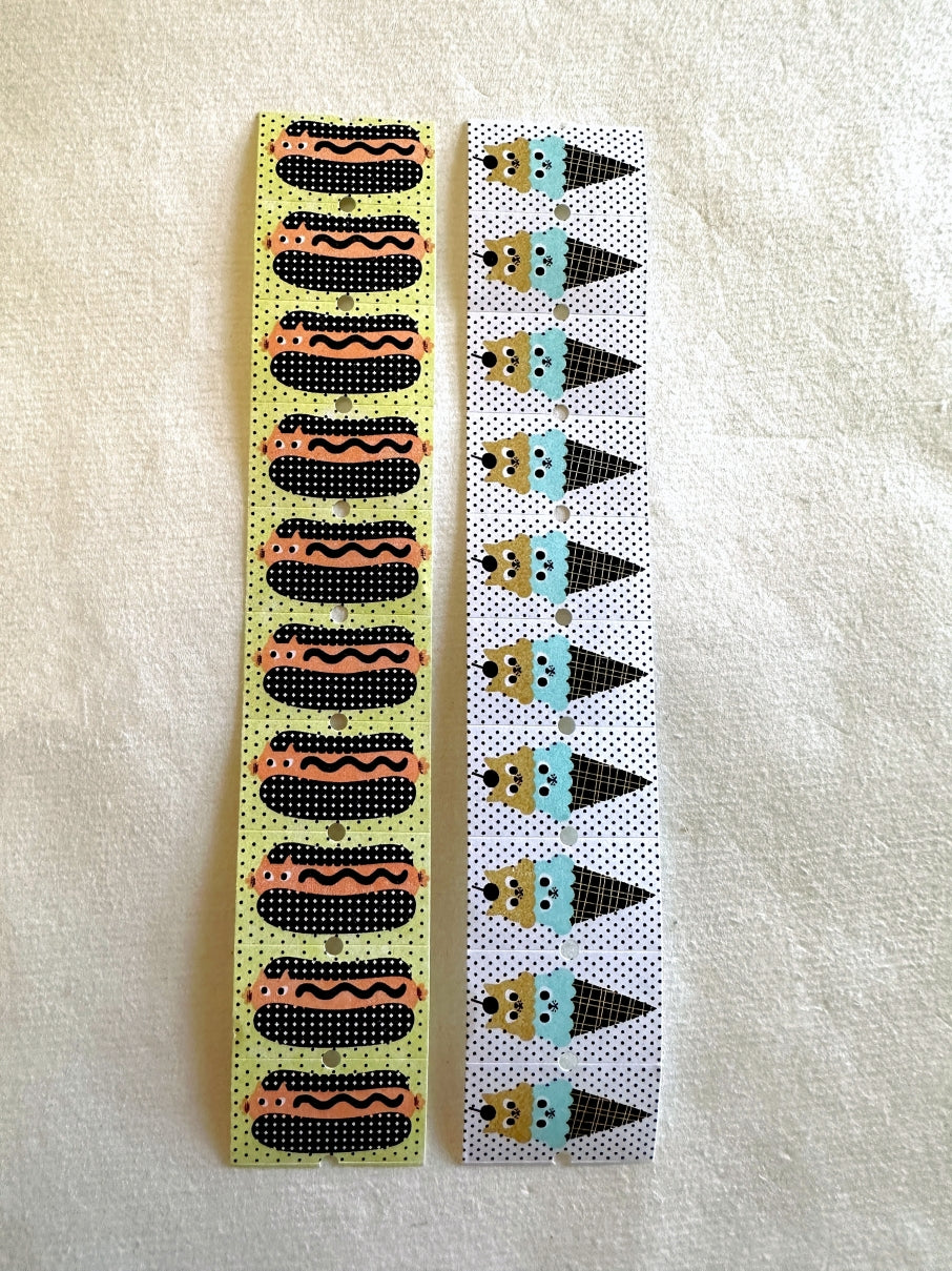 The Cats Sesame & Peanut - Hot Cat / Ice Cat label sticker roll SAMPLES