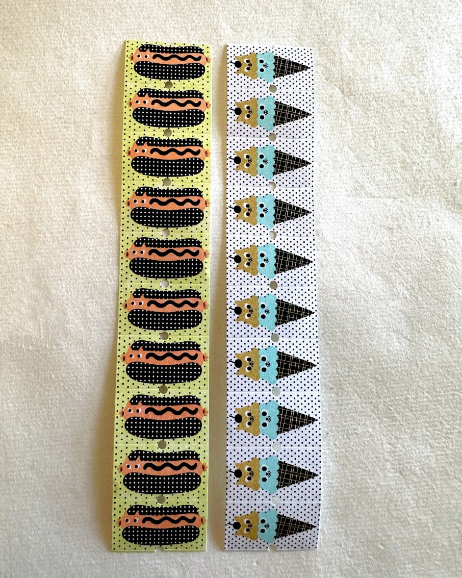 The Cats Sesame & Peanut - Hot Cat / Ice Cat label sticker roll SAMPLES