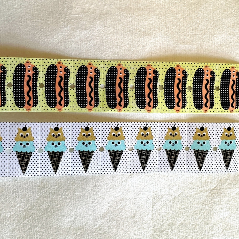 The Cats Sesame & Peanut - Hot Cat / Ice Cat label sticker roll SAMPLES