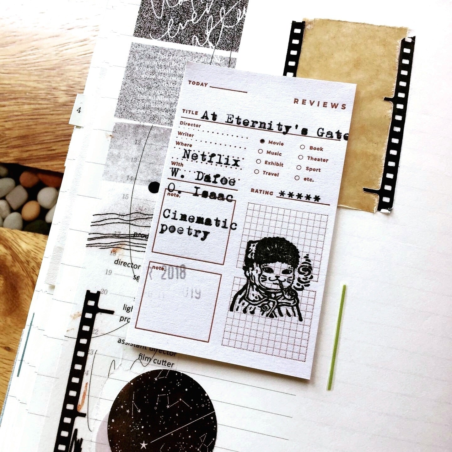Somesortoffern - The Movie Script washi tape SAMPLES