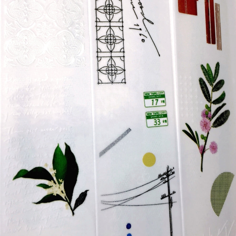 Somesortoffern - Begonia, Heliocentric, & Mountains and Oceans non-adhesive tracing paper scrolls SAMPLES