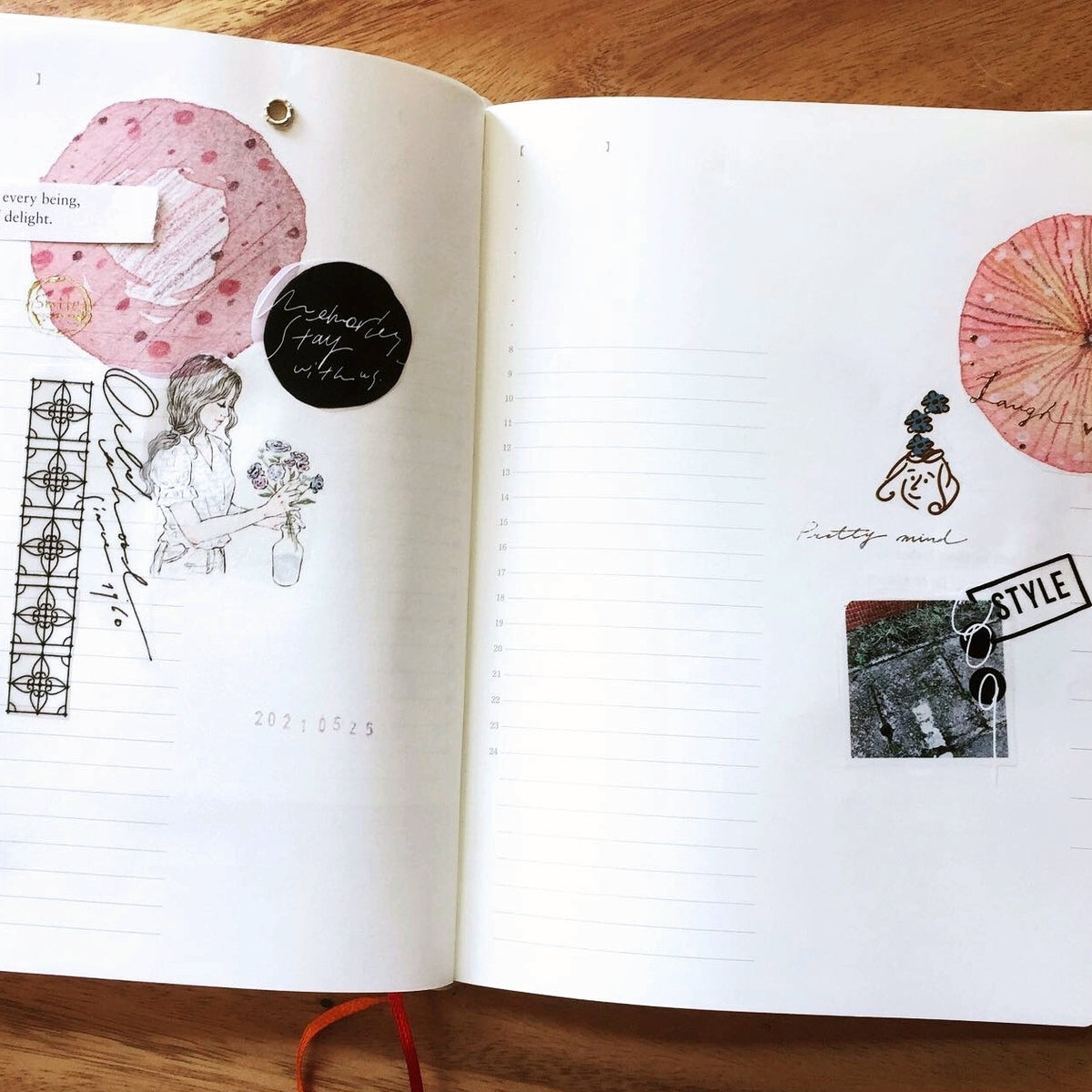 Somesortoffern - Begonia, Heliocentric, & Mountains and Oceans non-adhesive tracing paper scrolls SAMPLES