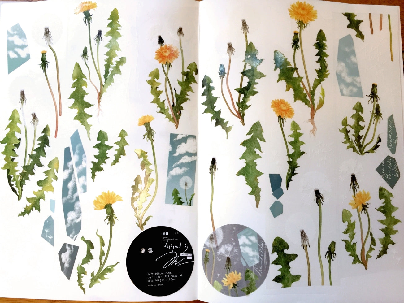 Somesortoffern - Dandelion PET tape SAMPLES