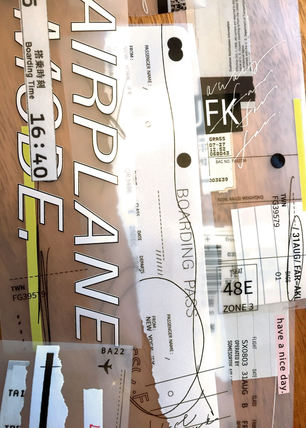 Somesortoffern - Airplane Mode PET tape SAMPLES