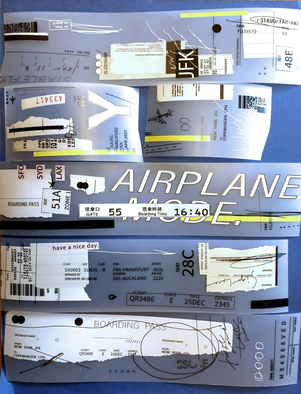 Somesortoffern - Airplane Mode PET tape SAMPLES
