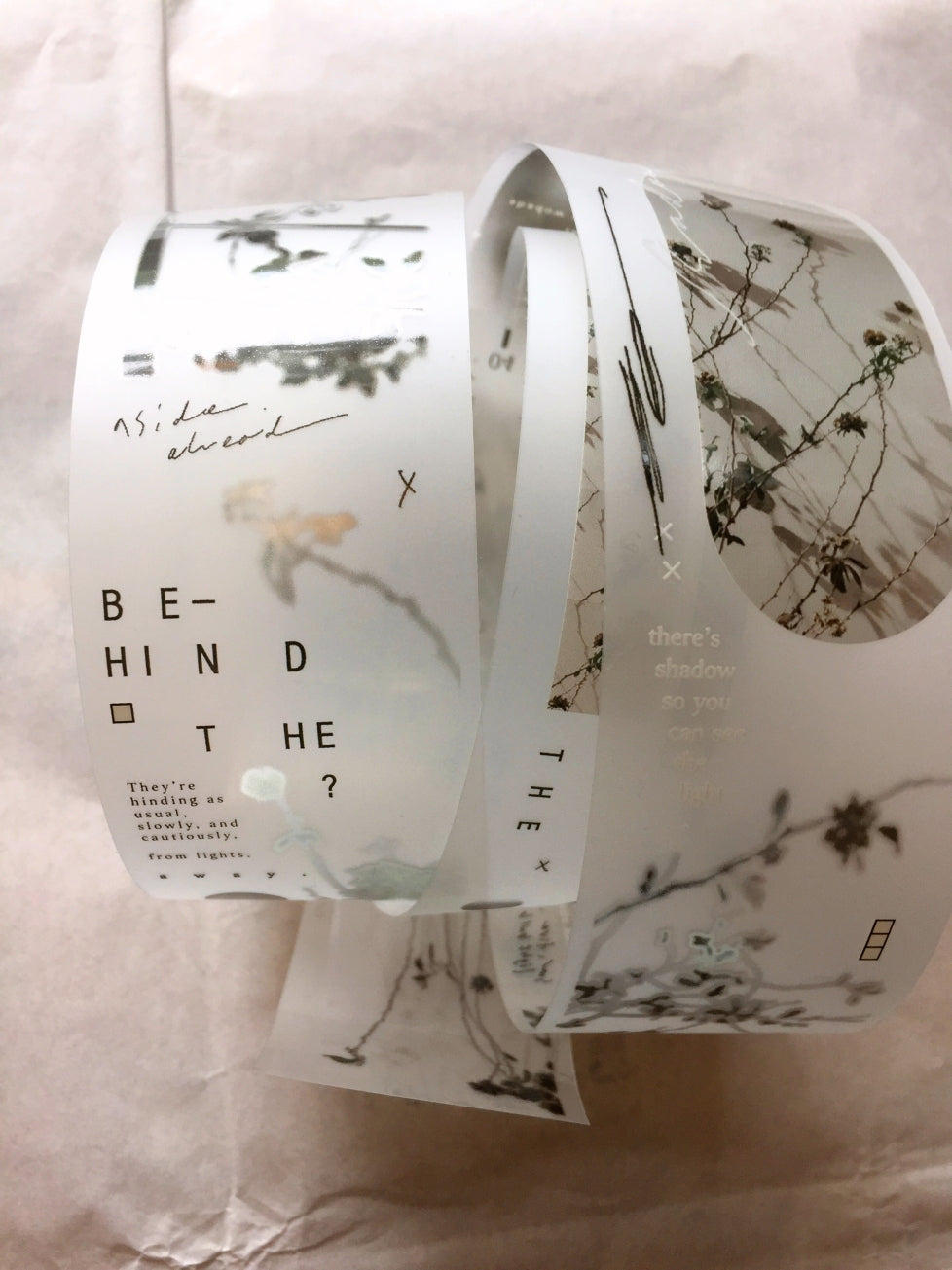 Somesortoffern - A Glimpse of Shadow PET tape SAMPLES