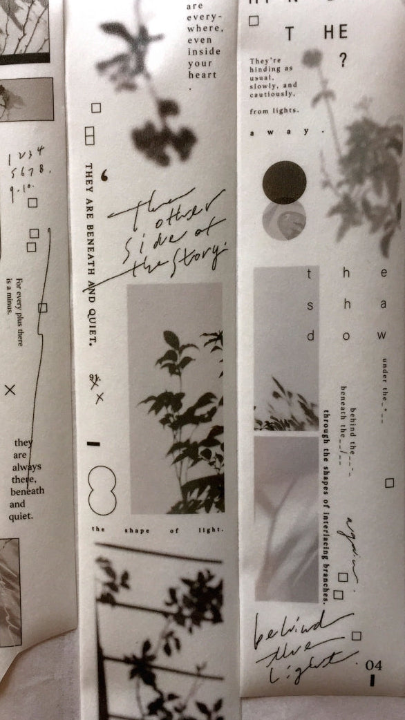 Somesortoffern - A Glimpse of Light washi tape SAMPLES