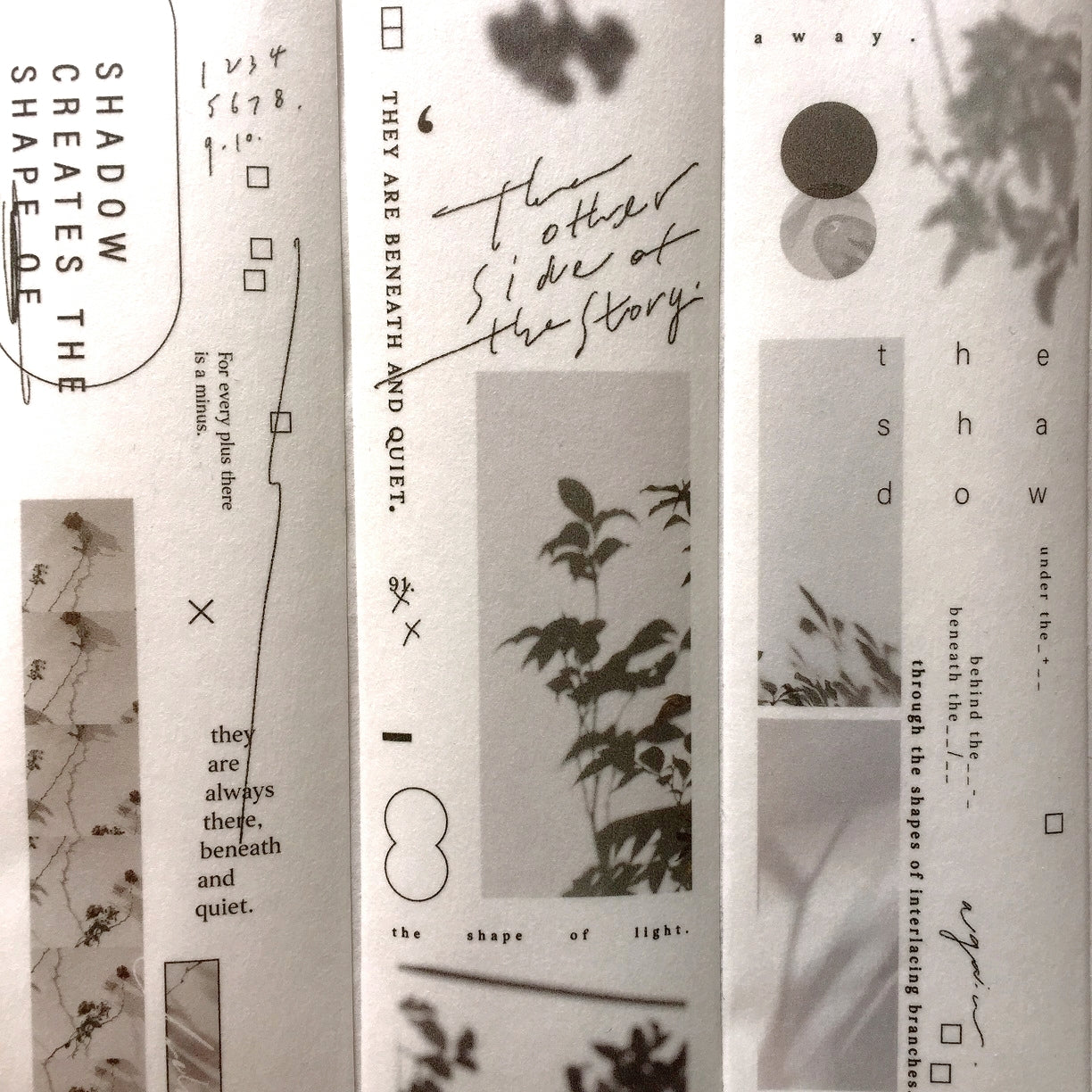 Somesortoffern - A Glimpse of Light washi tape SAMPLES