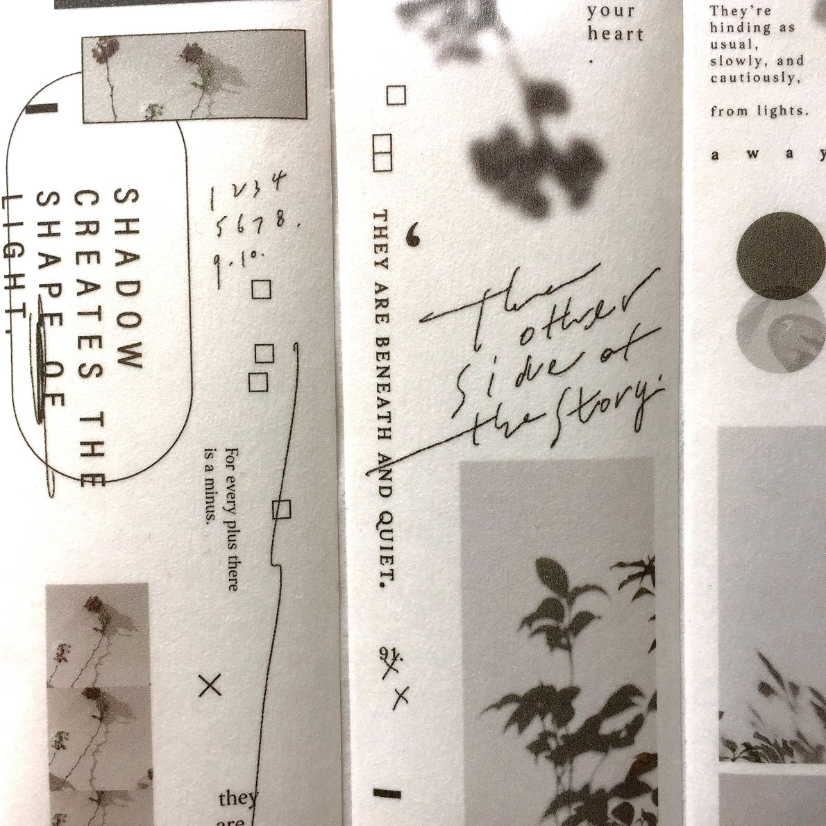 Somesortoffern - A Glimpse of Light washi tape SAMPLES
