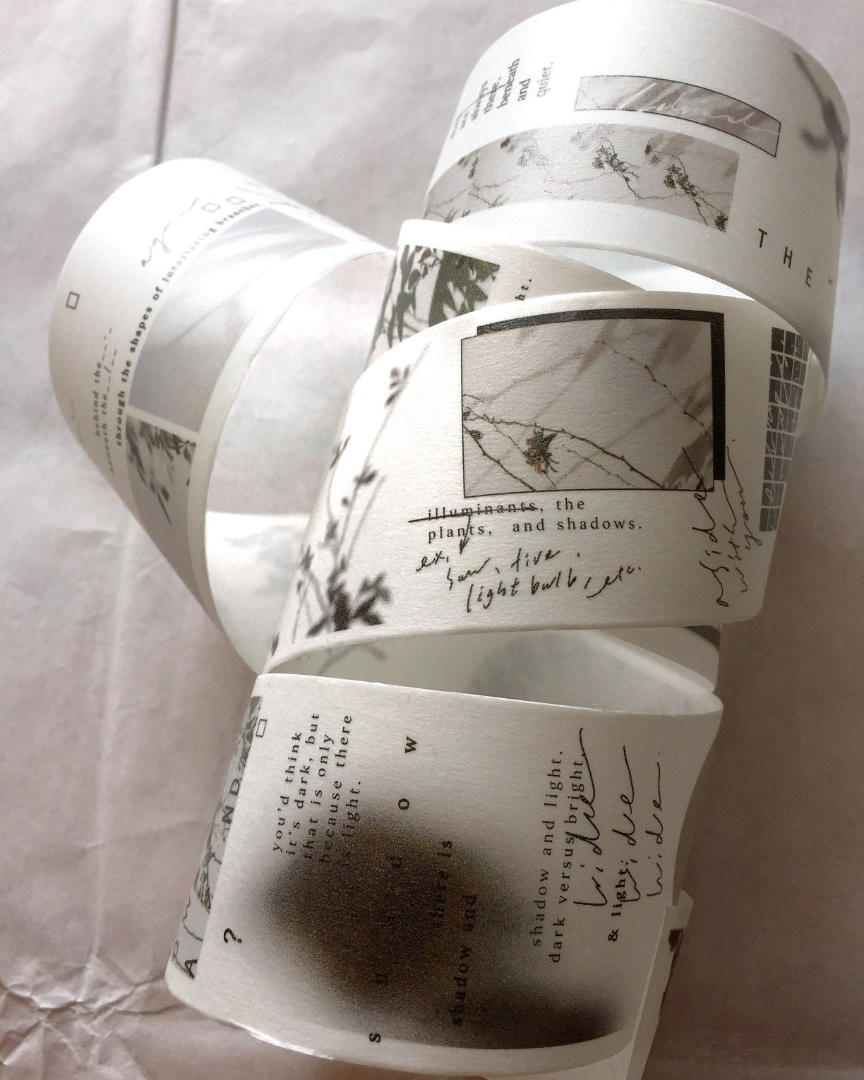 Somesortoffern - A Glimpse of Light washi tape SAMPLES
