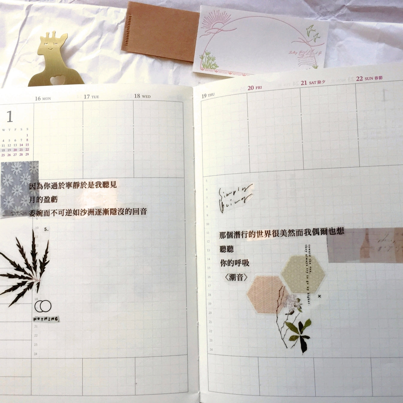 Somesortoffern - Days with Leaves PET tape SAMPLES
