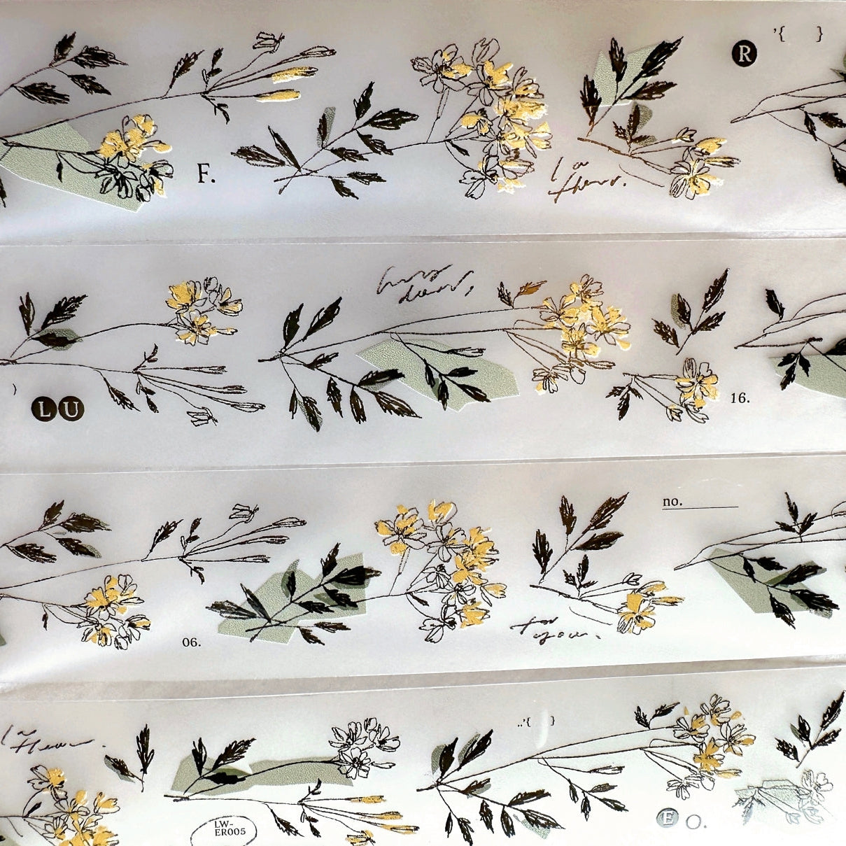 Somesortoffern - A little yellow, a little green PET tape SAMPLES