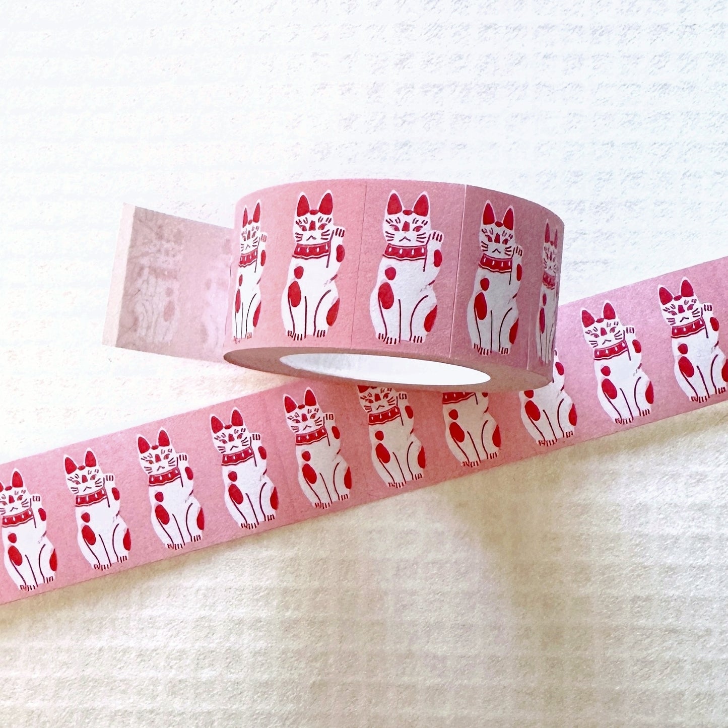 Somesortoffern - Fortune Cat label sticker roll SAMPLES