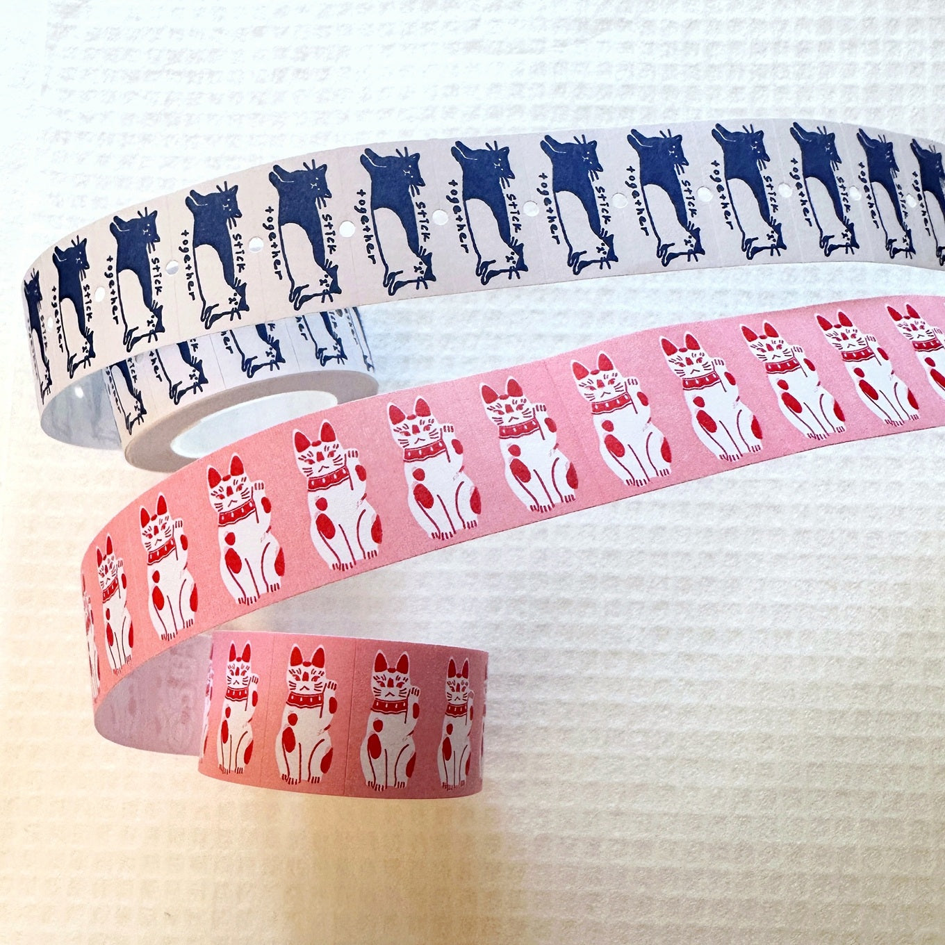 Somesortoffern - Fortune Cat label sticker roll SAMPLES