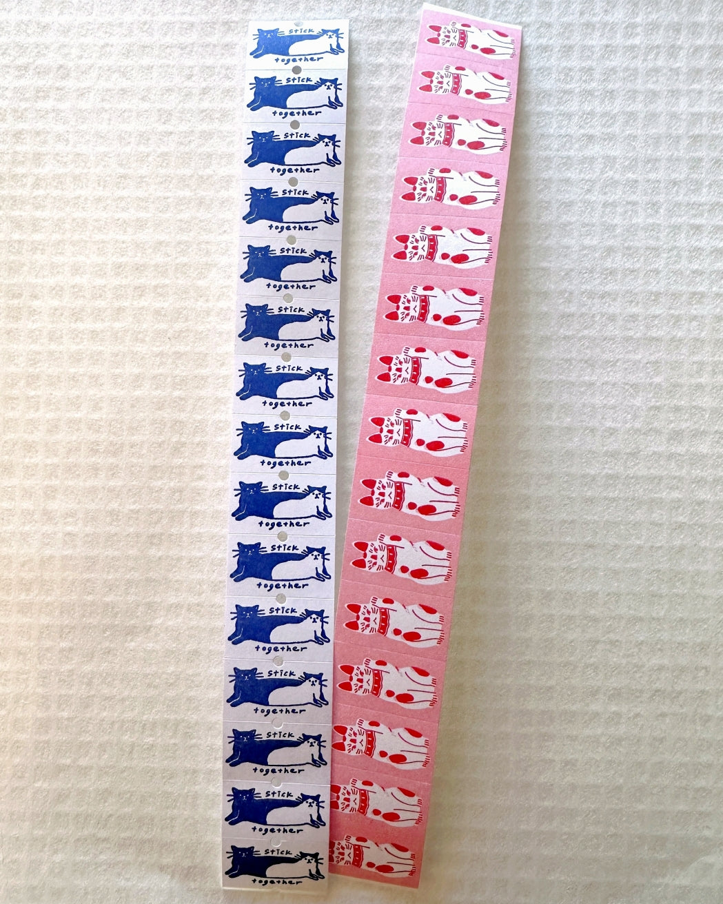 Somesortoffern - Fortune Cat label sticker roll SAMPLES