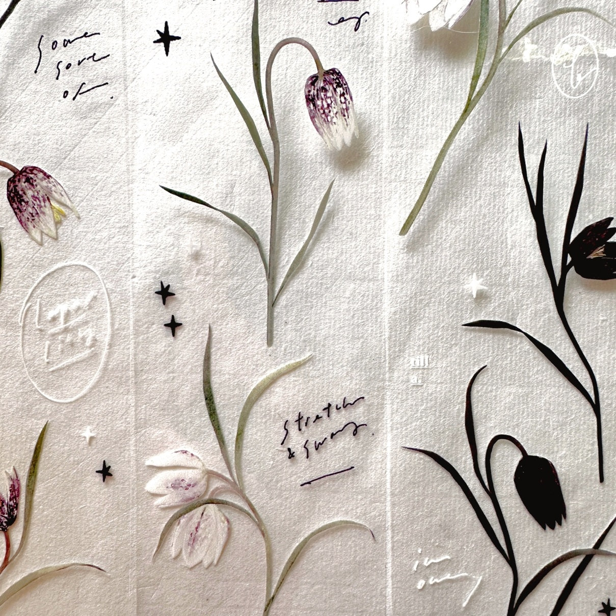 Somesortoffern - Fritillary Flower PET tape SAMPLES