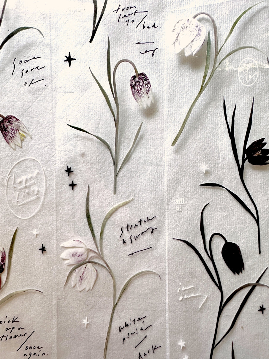 Somesortoffern - Fritillary Flower PET tape SAMPLES