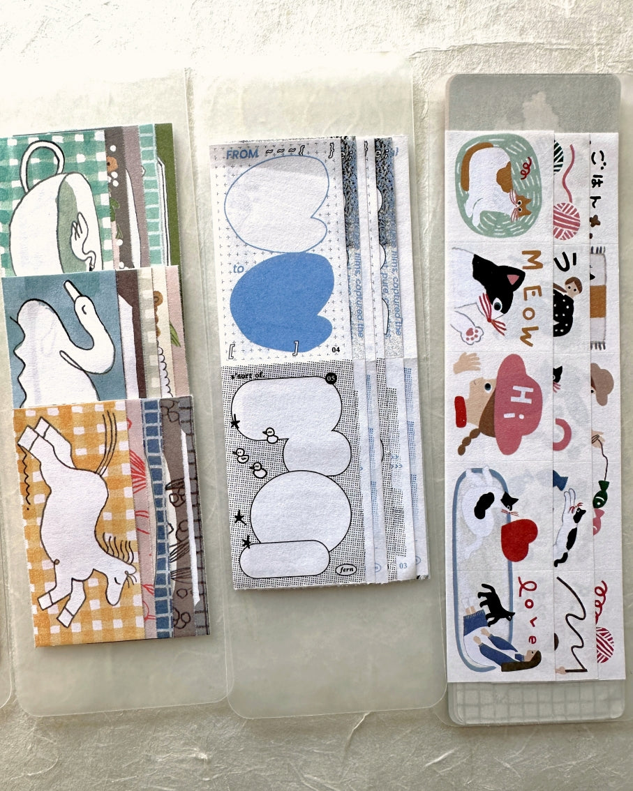 Somesortoffern - Flowing Thoughts sticky memo roll (perforated paper tape) SAMPLES