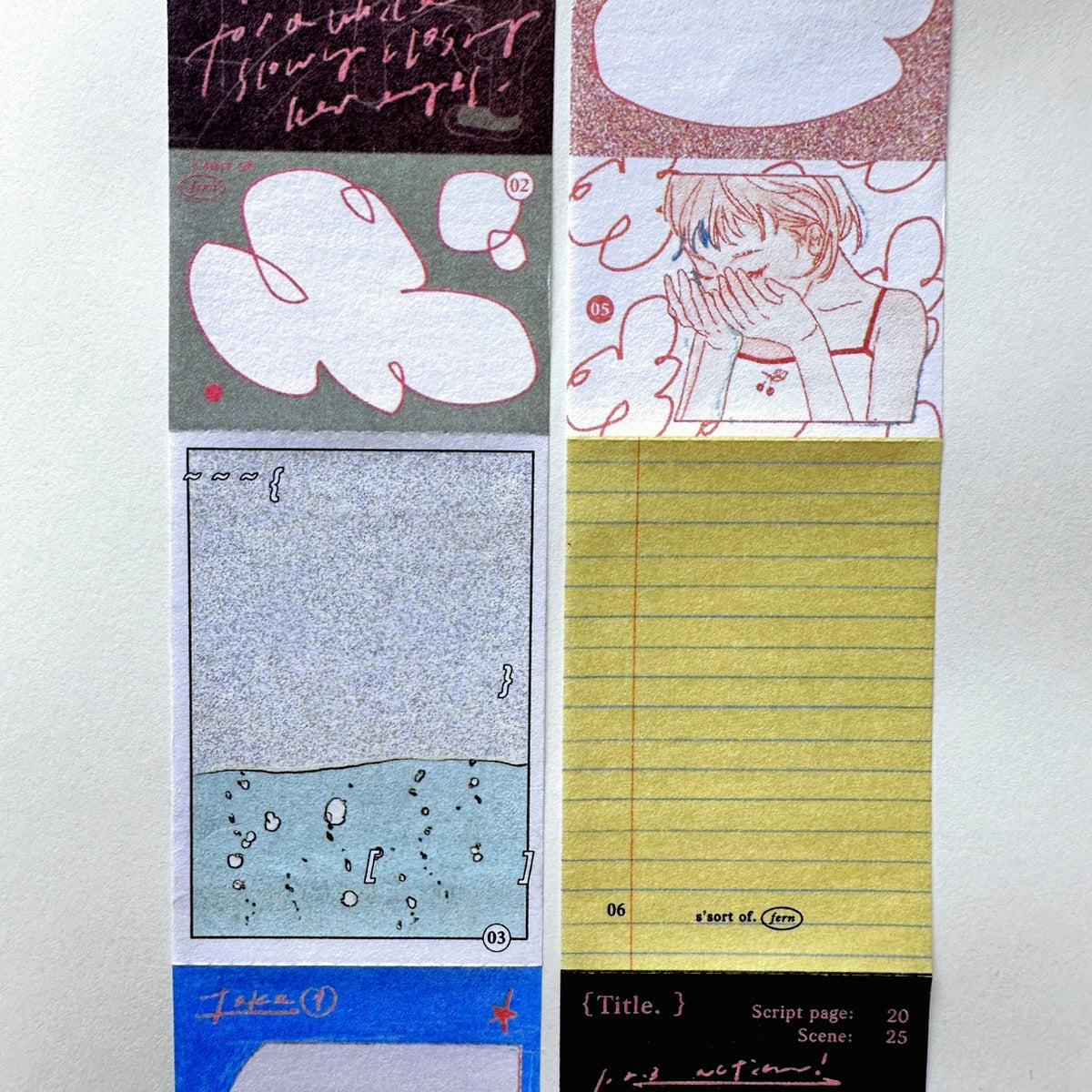 Somesortoffern - [Limited Edition] Memo Me, Memo You sticky memo roll SAMPLES