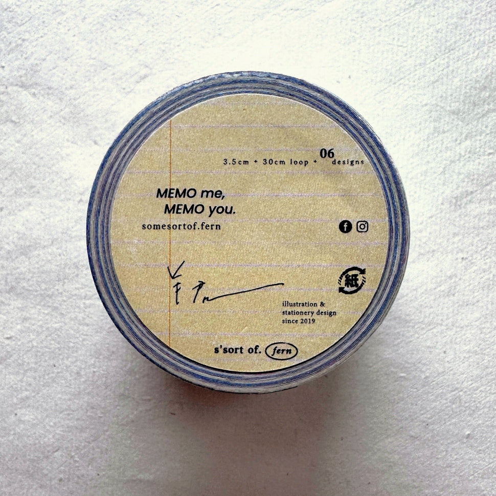 Somesortoffern - [Limited Edition] Memo Me, Memo You sticky memo roll SAMPLES