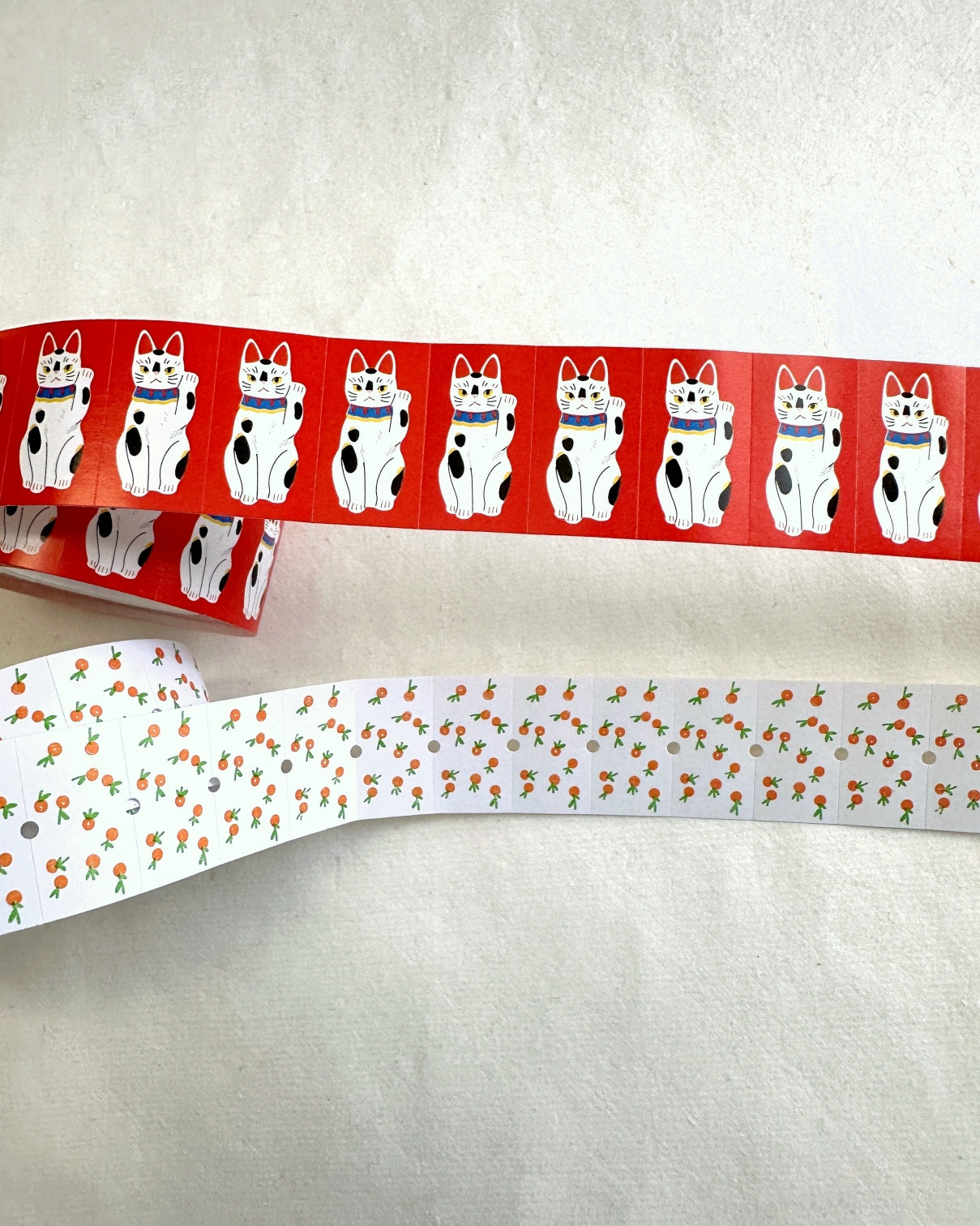 Somesortoffern - Good Luck (Oranges) label sticker roll SAMPLES