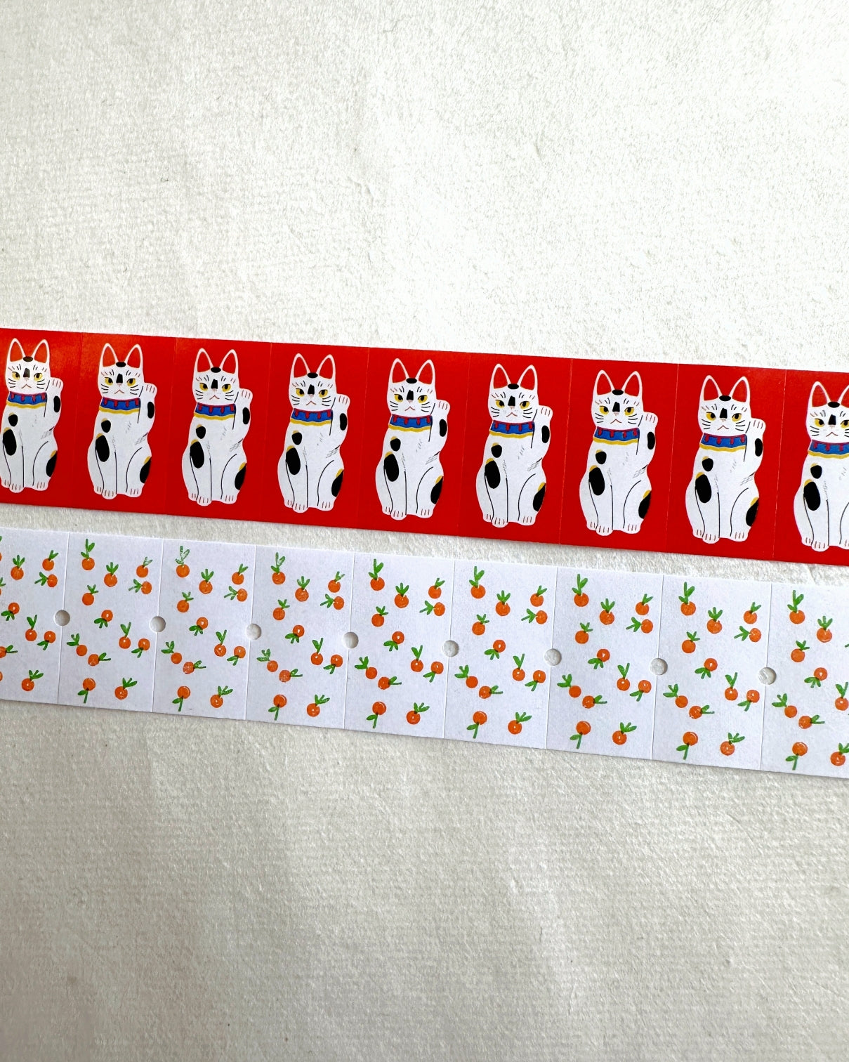 Somesortoffern - Good Luck (Oranges) label sticker roll SAMPLES