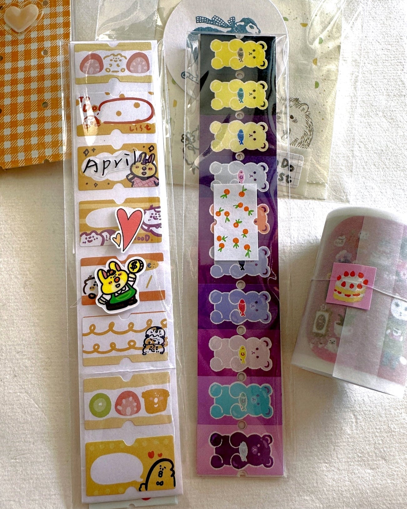 Somesortoffern - Good Luck (Oranges) label sticker roll SAMPLES