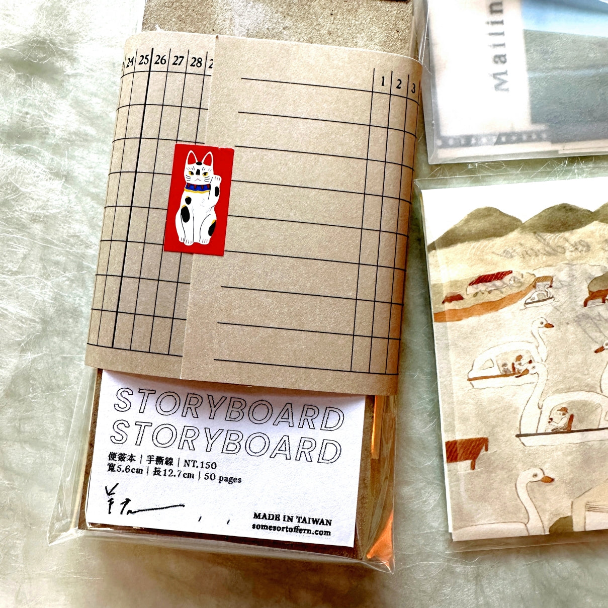 Somesortoffern - Fortune Cat ver. 2 label sticker roll SAMPLES