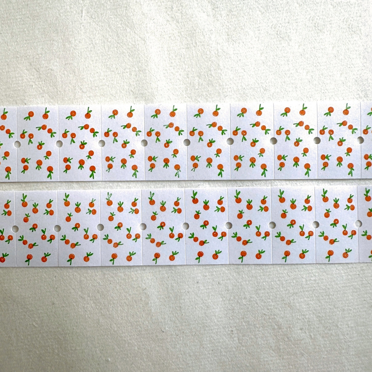 Somesortoffern - Good Luck (Oranges) label sticker roll SAMPLES