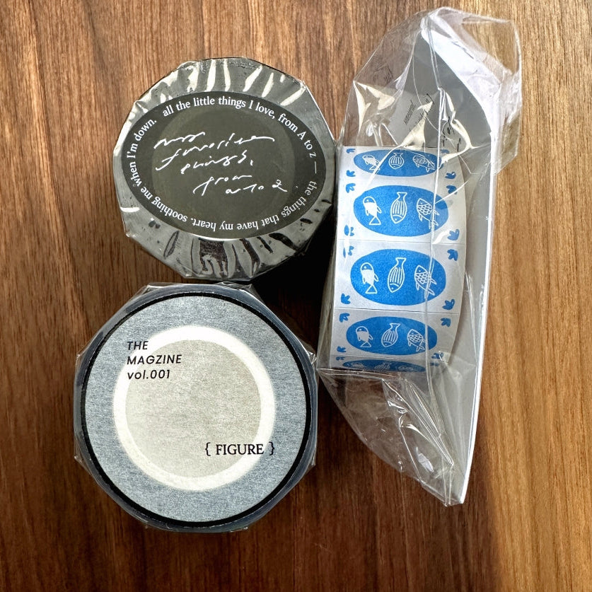 Somesortoffern - Mini Fishes label sticker roll SAMPLES