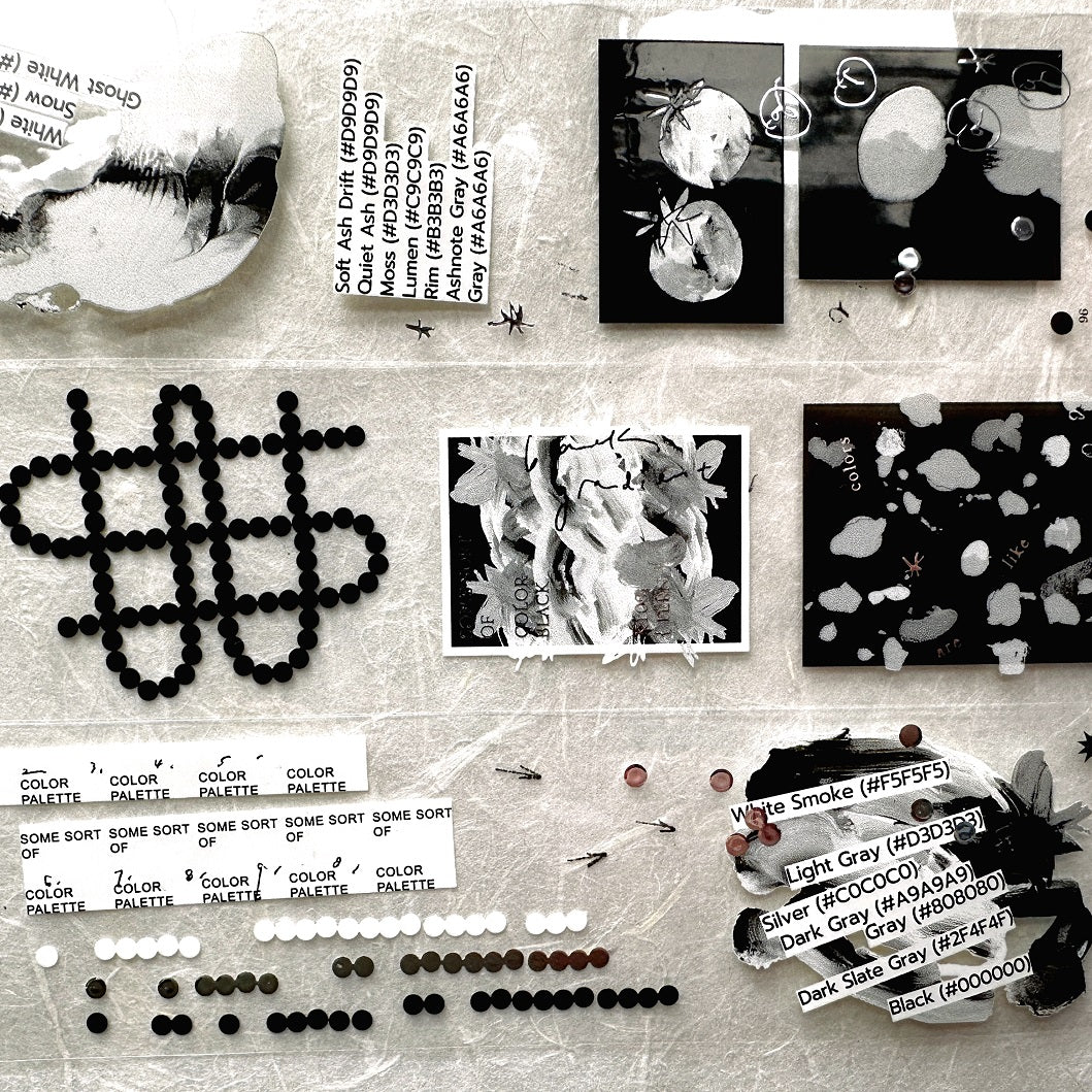 Somesortoffern - Matte Black Muted silver hot-stamped PET tape SAMPLES