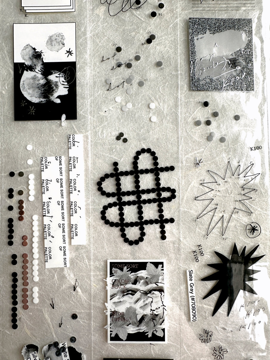 Somesortoffern - Matte Black Muted silver hot-stamped PET tape SAMPLES