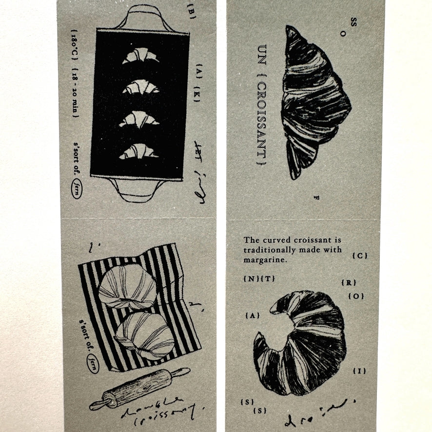 Somesortoffern - How to Make a Croissant sticky memo roll SAMPLES
