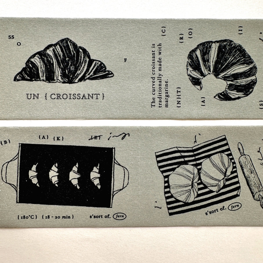 Somesortoffern - How to Make a Croissant sticky memo roll SAMPLES