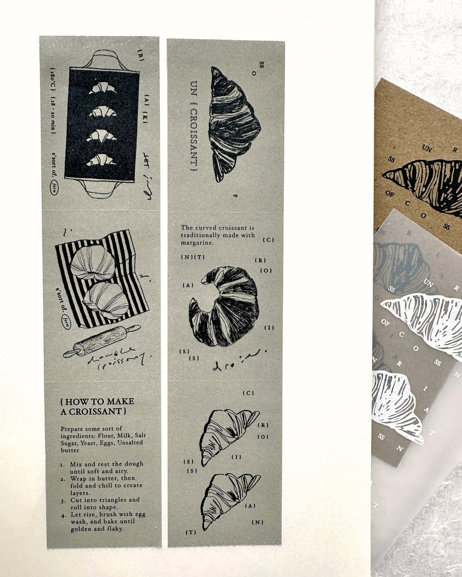 Somesortoffern - How to Make a Croissant sticky memo roll SAMPLES