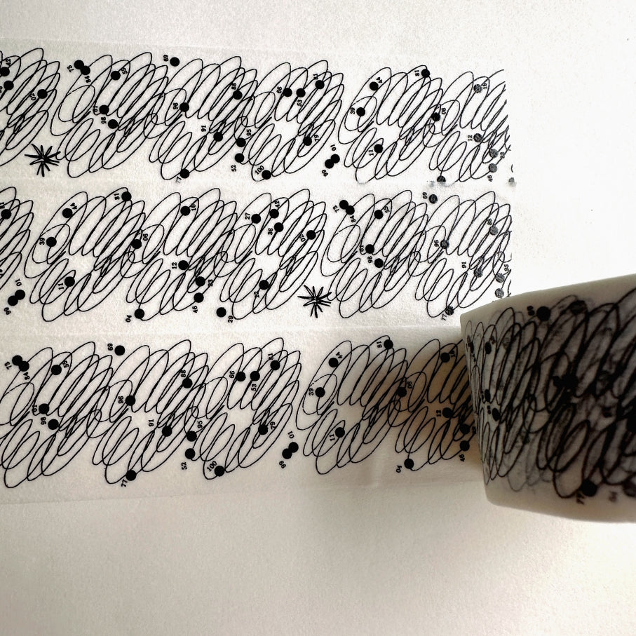 Somesortoffern - Star Trails washi tape SAMPLES
