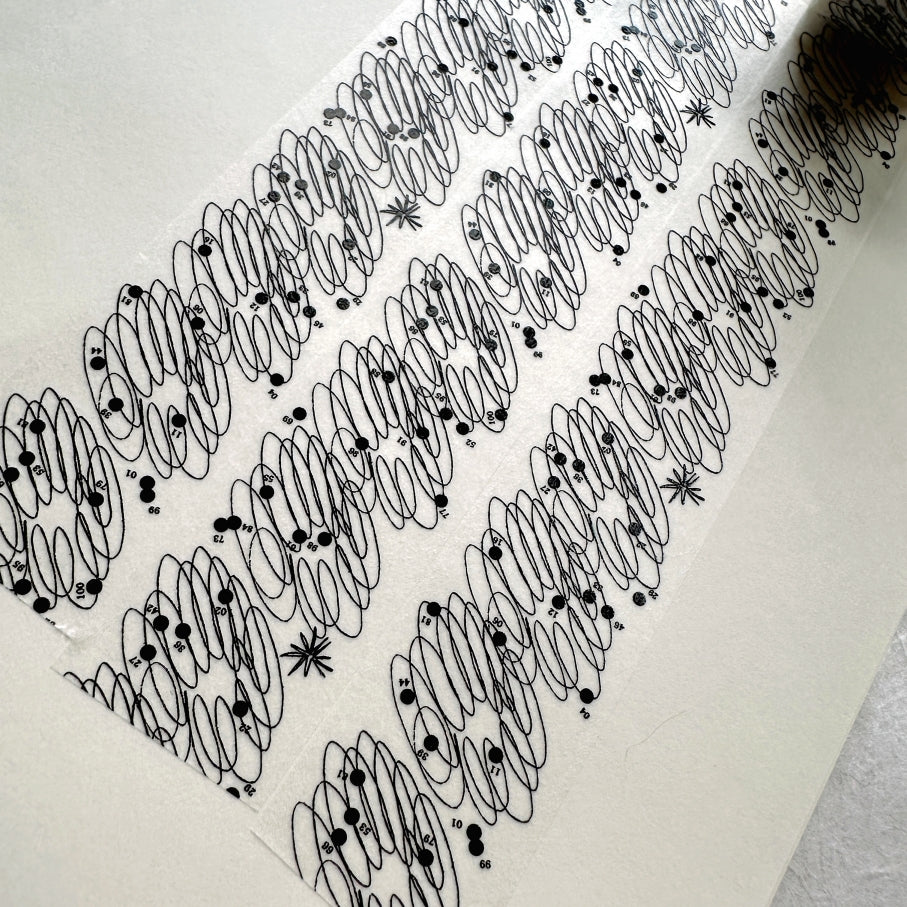 Somesortoffern - Star Trails washi tape SAMPLES