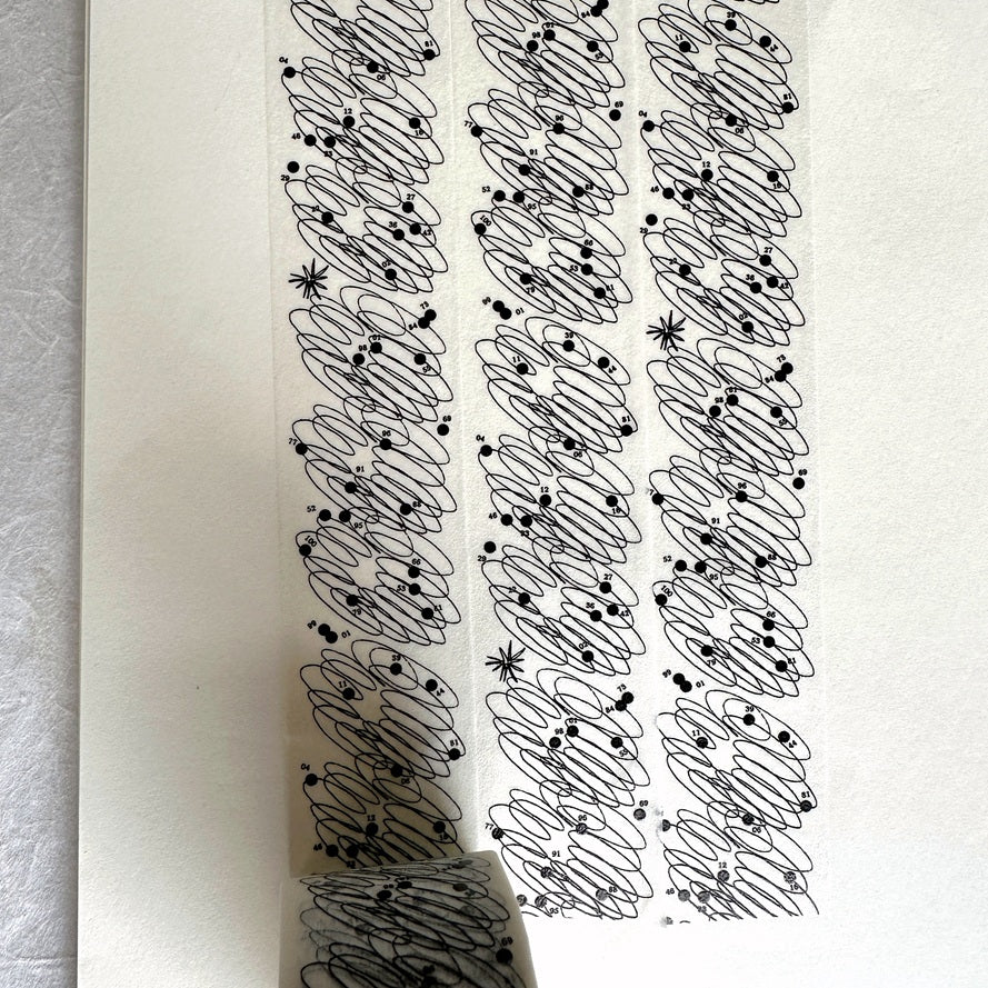 Somesortoffern - Star Trails washi tape SAMPLES