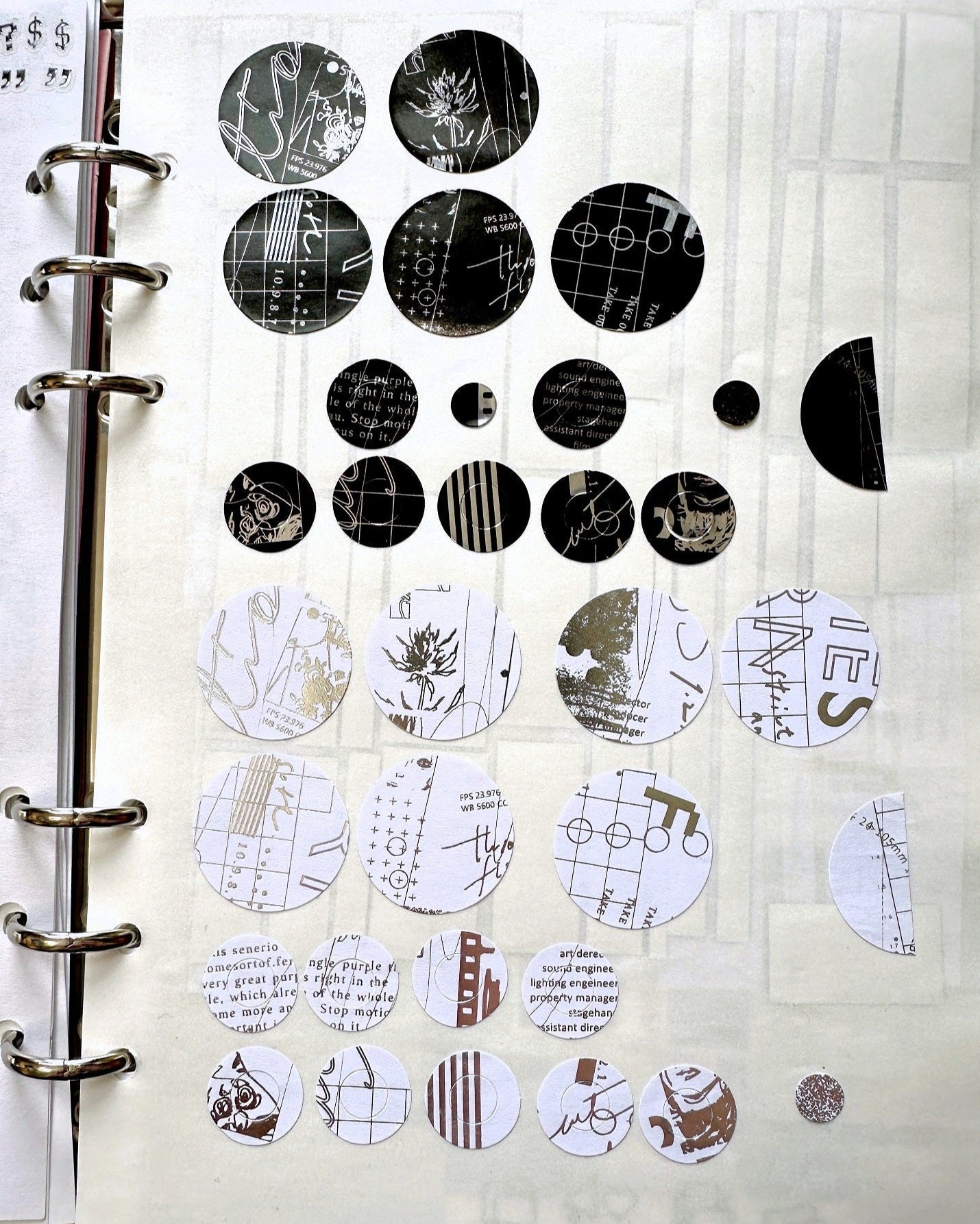 Somesortoffern - Movie Series Silver Foil Stickers
