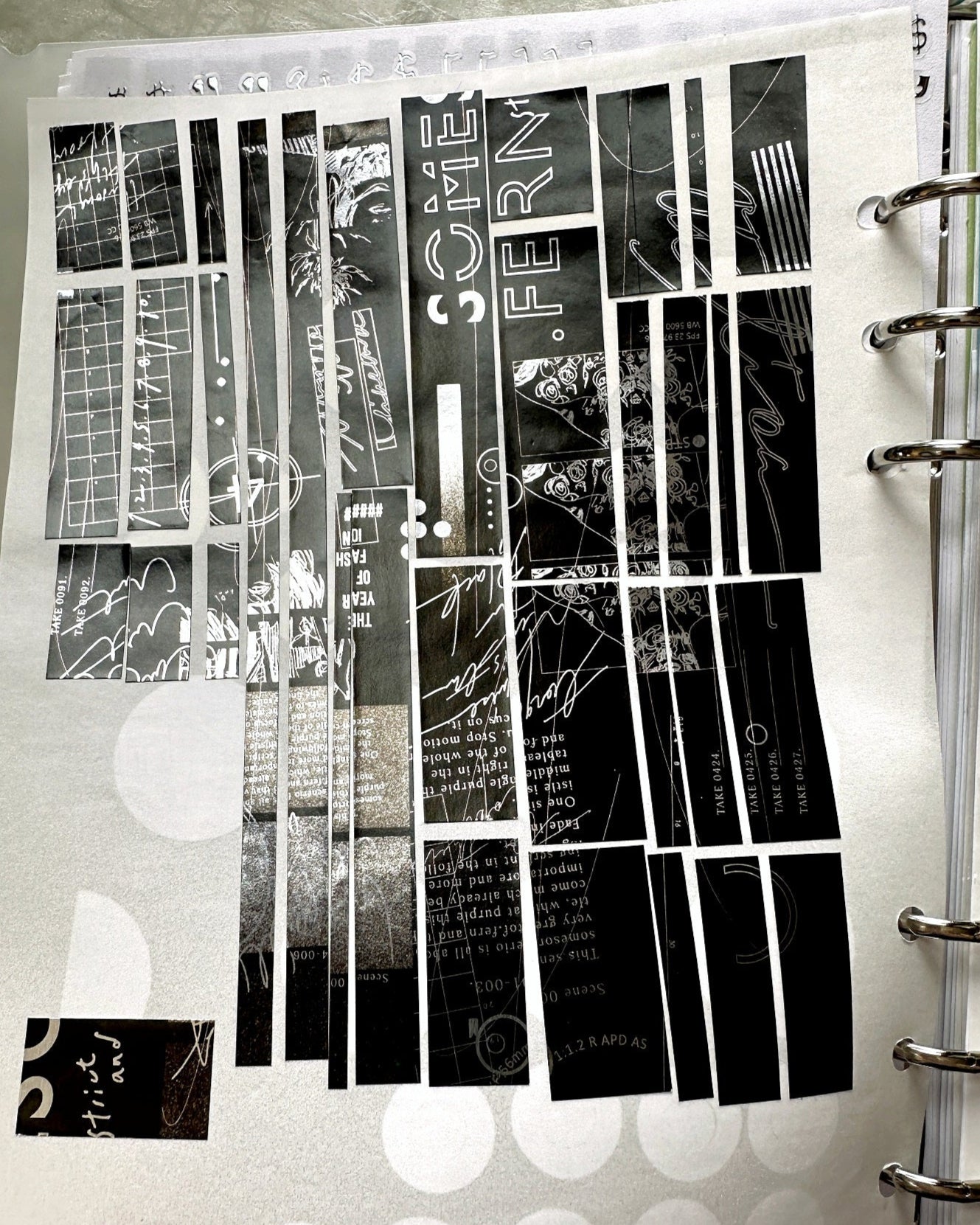 Somesortoffern - Movie Series Silver Foil Stickers