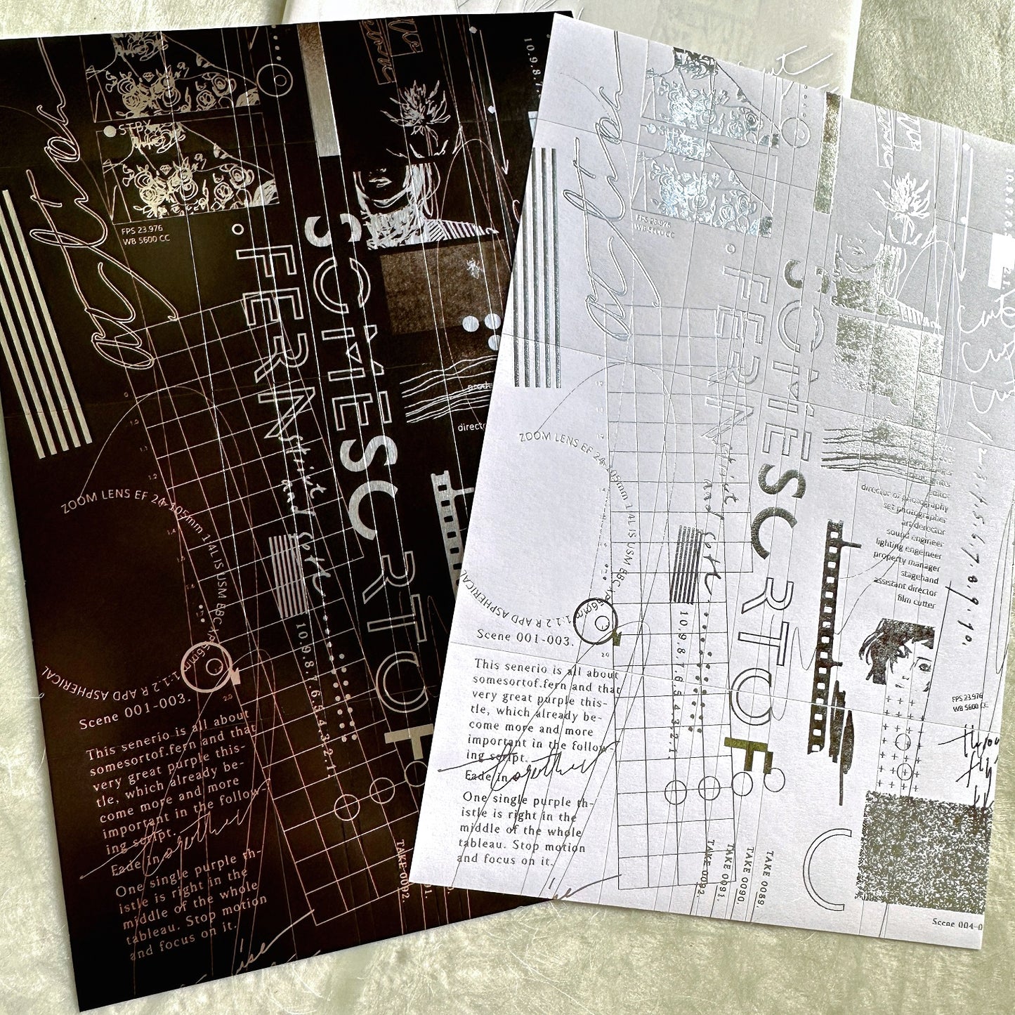 Somesortoffern - Movie Series Silver Foil Stickers